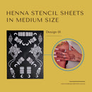 Henna Stencil Sheets - Medium Size