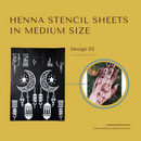 Henna Stencil Sheets - Medium Size