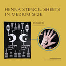 Henna Stencil Sheets - Medium Size