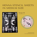 Henna Stencil Sheets - Medium Size