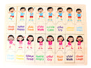 Kids Toy Puzzle – Arabic & English Emotions & Actions Learning Board