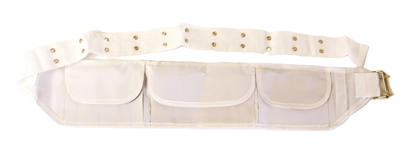 Hajj & Umrah Money Belt – White Travel Waist Pouch with Secure Pockets