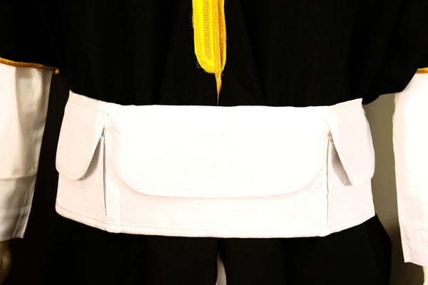 Hajj & Umrah Money Belt – White Travel Waist Pouch with Secure Pockets