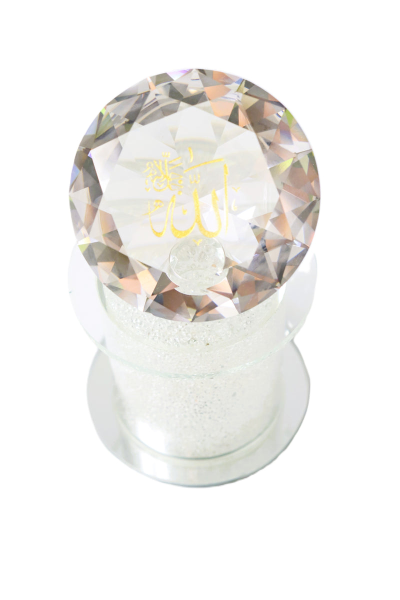 Crystal Allah Table Top Decoration With LED (HDC01)