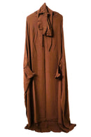 French Jilbab | 1 Piece With Sleeves & 1 layer niqab