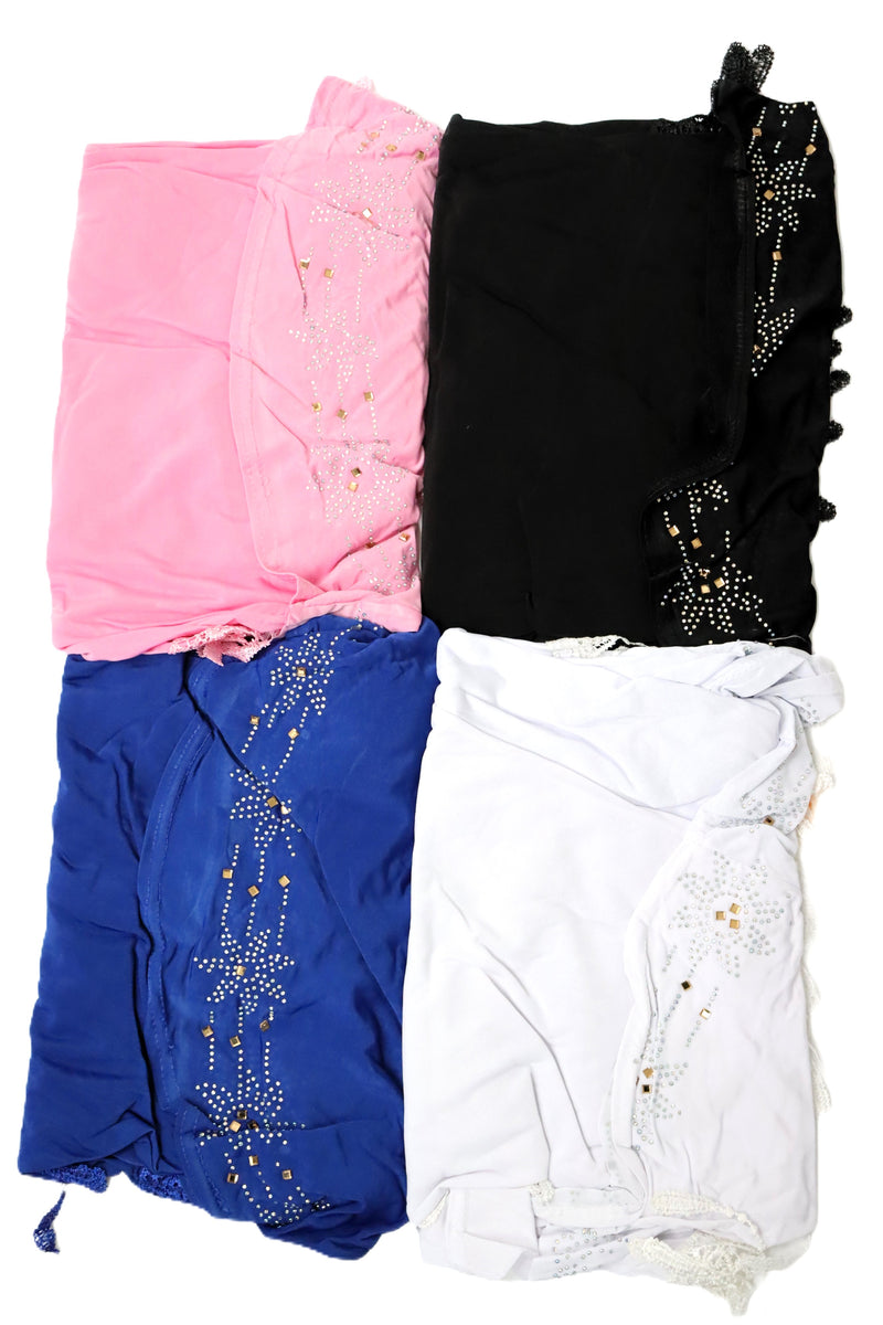Hijab with Patterns & Designs| 4 Colours | LARGE