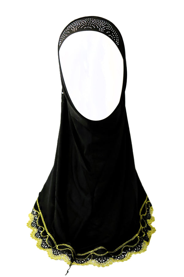 Hijab with Patterns & Designs | 10 Colours | MEDIUM