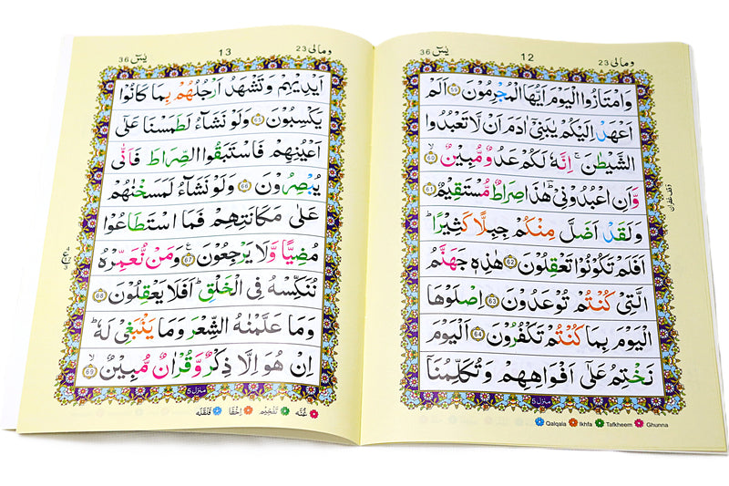 Surah Yaseen | IndoPak Script | With Colour Coded Tajweed