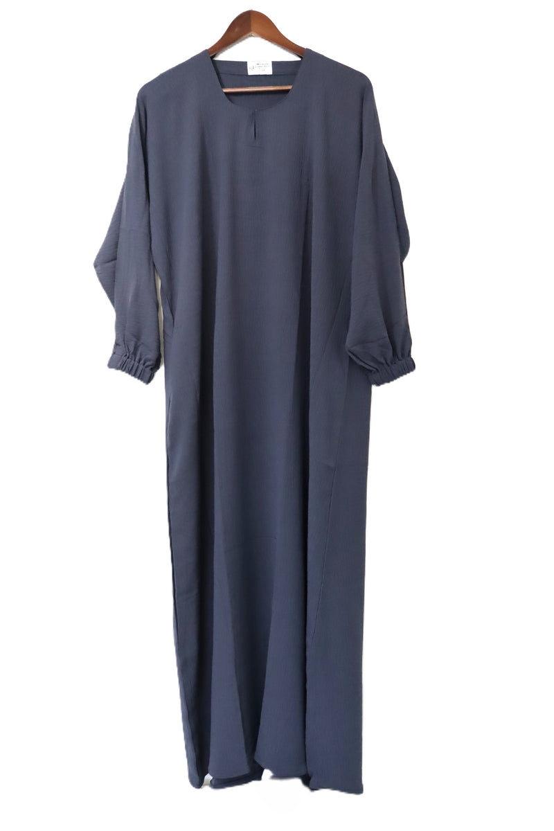 One Button Plain Abaya