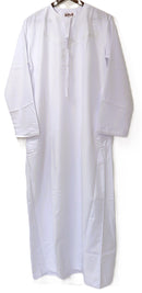 Classic Omani and Emirati Khaleej | Men's White Thobe