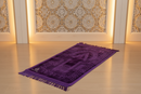 Medium Padded Prayer Mat – Smooth Cotton Travel Sajadah (100x50cm)