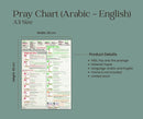 Paper Pray Chart A3 Size