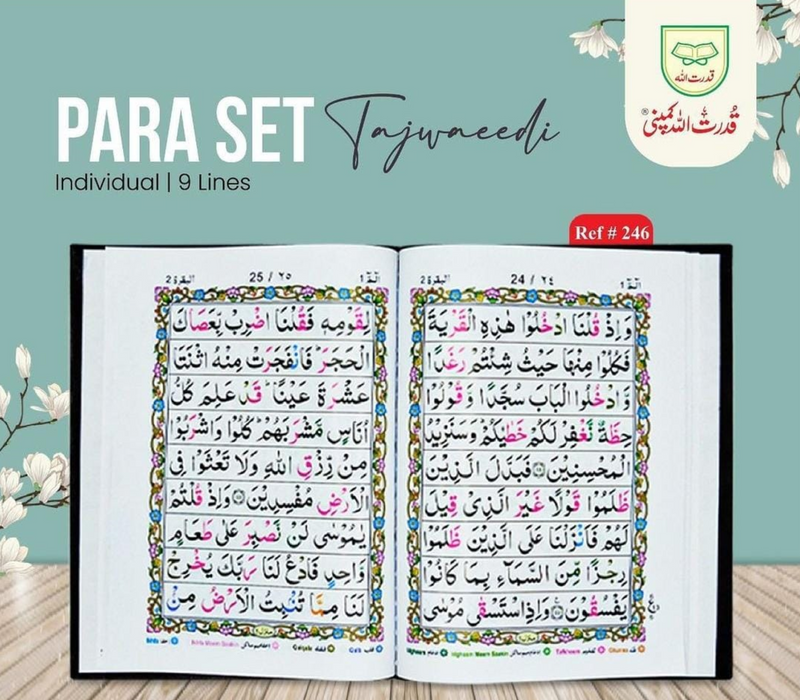 30 Juz - 30 Part Set of the Holy Quran - Quality Hard Cover 246