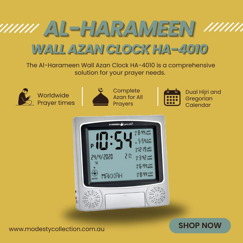 Al-Harameen Wall Azan Clock HA-4010