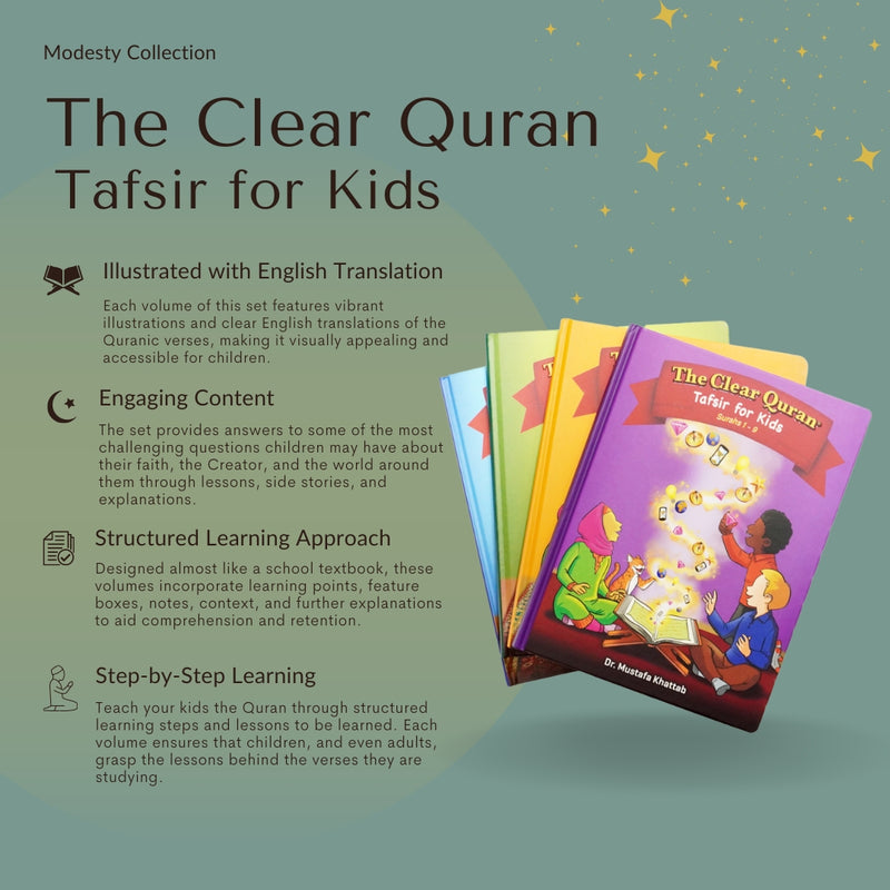 The Clear Quran | Tafsir for Kids | Volume 1 | Surah 1, and 49 - 114