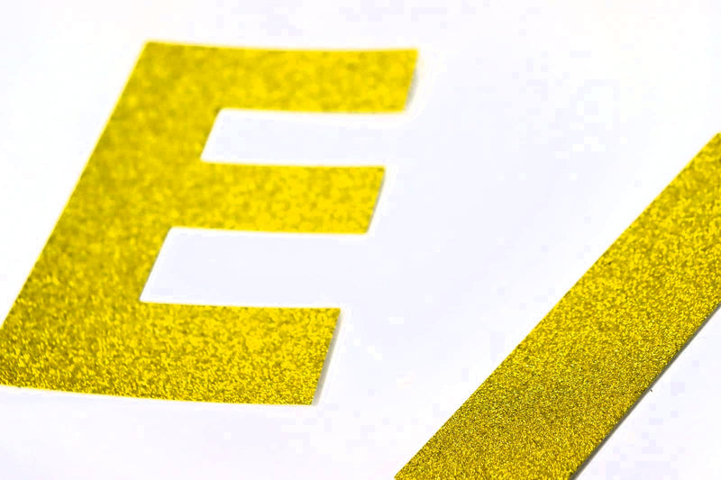 Eid Mubarak Letters Banner – Golden Glitter Party Decoration