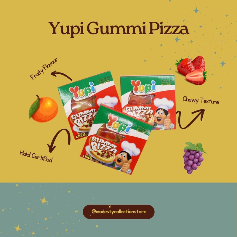 Yupi Gummi Pizza - 4 Pcs