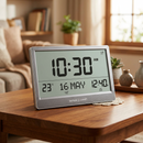 AL FAJR Digital Azan Wall Clock CJ-17 & CJ-17B | Large LCD | Multiple Athan Sounds