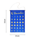 Ramadan Countdown Calendar - Blue | Hanging Calendar for Kids & Families