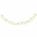Ramadan Mubarak Letter Bunting | Hanging Banner for Eid & Ramadan Decor