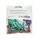 Ramadan Chrome Balloon Mix | 12" Metallic Balloons for Festive Decor (Pack of 12)