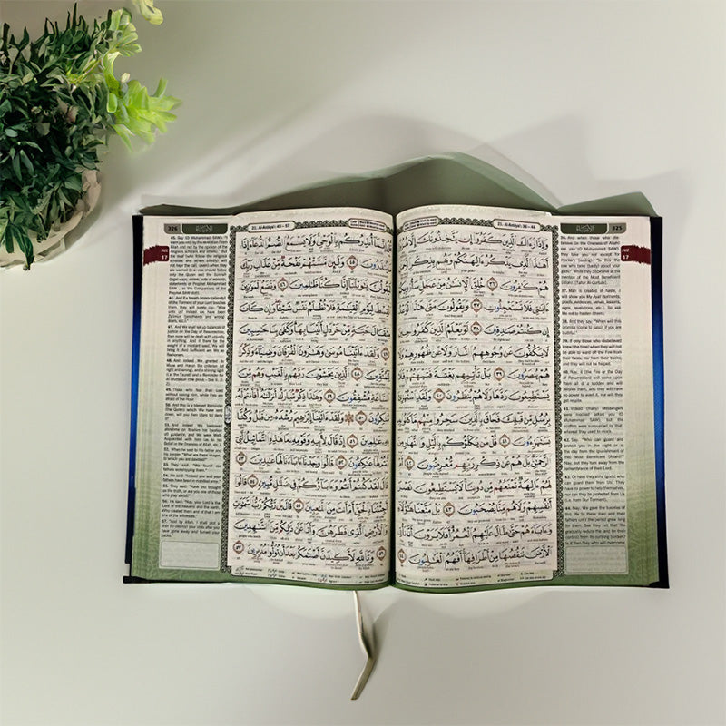 (Maqdis) Al-Quran Al Kareem (A5) - Word by Word English and Arabic + Colour Coded Tajweed