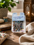 200pc Safety Pin Muslim Hijab Scarf Pin | Mixed Colours Glass Pins