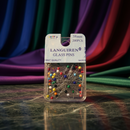 200pc Safety Pin Muslim Hijab Scarf Pin | Mixed Colours Glass Pins