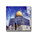 Dome of the Rock & Al Aqsa Mosque Canvas – Square Architectural Wall Art
