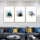 Three Piece Wall frame | Three Harams | Makkah | Madina | Al Aqsa