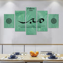 Polyester Canvas Painting | Wooden Inner Frame | Sabr | Green and Black