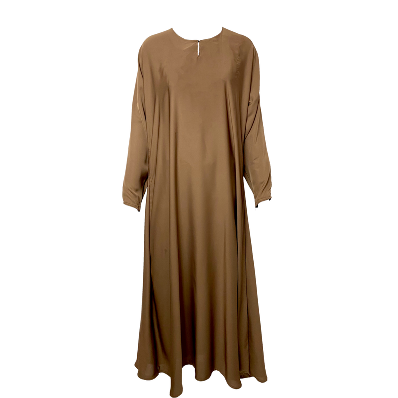 One Button Plain Abaya
